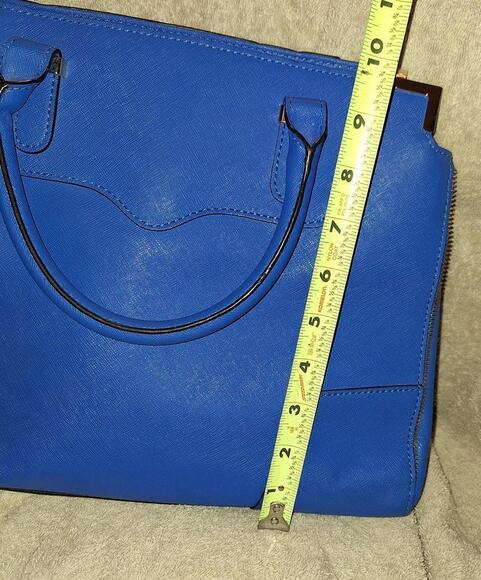 Rebecca Minkoff Blue Leather Amorous Satchel Crossbody Bag - Picture 6 of 12